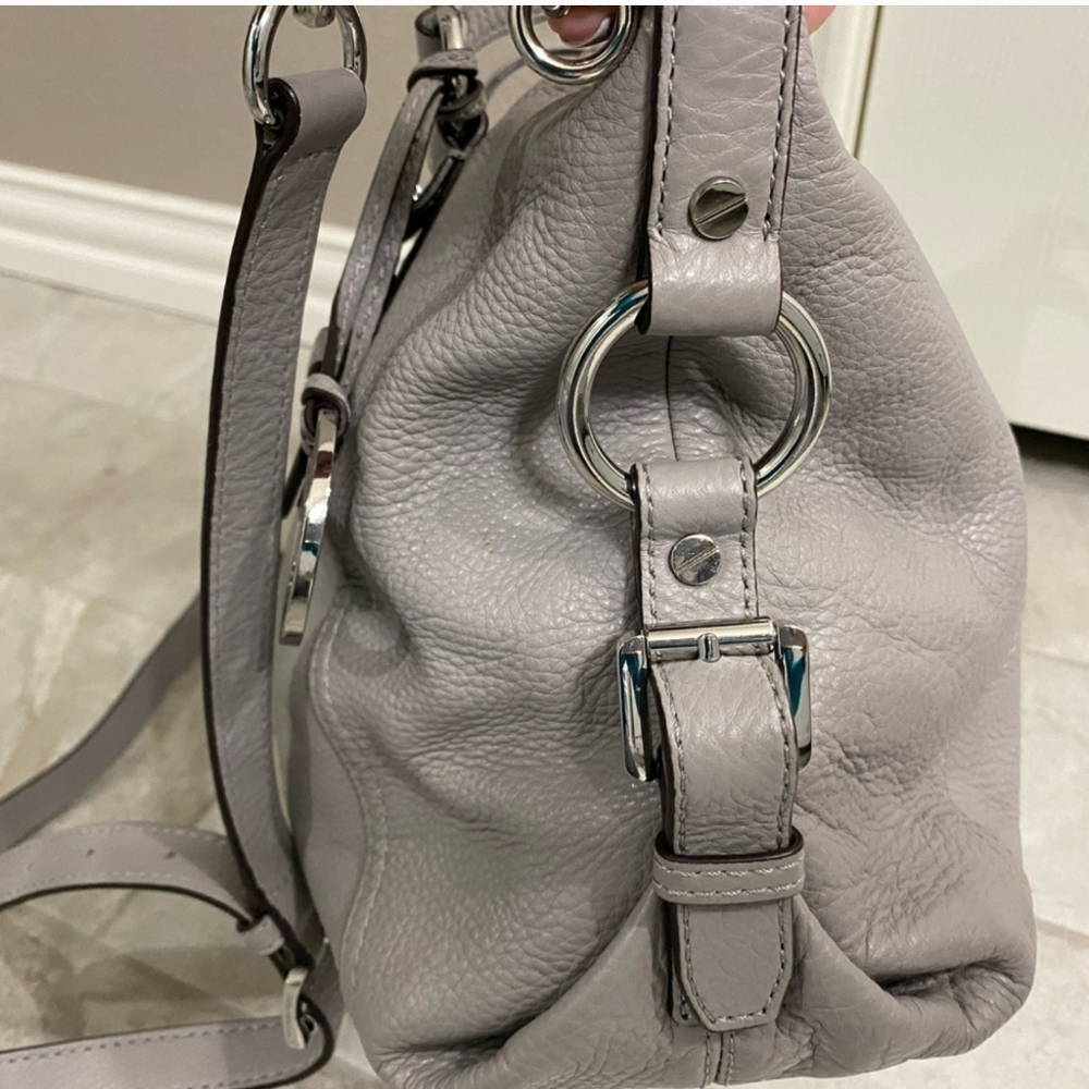 Authentic Michael Kors grey pebbled leather handbag excellent condition - Picture 8 of 12